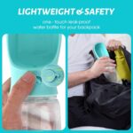 Dog Water Bottle with Cup Leak Proof, Portable Puppy, Kitten Water Dispenser Drinking Feeder for Pets Outdoor Walking, Hiking, Travel, Food Grade Plastic (Pack of 1, 350ml) - Image 5