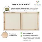 The Seven Colours Beautiful Arabic Calligraphy Beautiful Canvas Painting Wall Art Islamic Artwork Verse of Quran Frame (with frame) (60 by 30 Inches) - Image 4