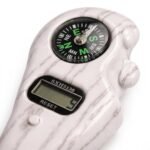 Digital Finger Counter with Compass and Red Tassel Handheld Tally Counter for Jaap, Meditation, and Chanting Digital Mala and Tasbeeh Counter with LCD Display and Reset Button - White Marble Finish - Image 4