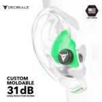 Decibullz - Custom Molded Earplugs, 31dB Highest NRR, Comfortable Hearing Protection for Shooting, Travel, Swimming, Work and Concerts - Image 5