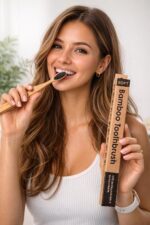 Natural Clean Bamboo Toothbrush for Adults | Natural & Eco Friendly Manual Toothbrush | Ultra Soft Bristles with Activated Charcoal | Gentle on Sensitive Gum Care (4) - Image 3