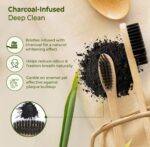 Natural Clean Bamboo Toothbrush for Adults | Natural & Eco Friendly Manual Toothbrush | Ultra Soft Bristles with Activated Charcoal | Gentle on Sensitive Gum Care (4) - Image 7