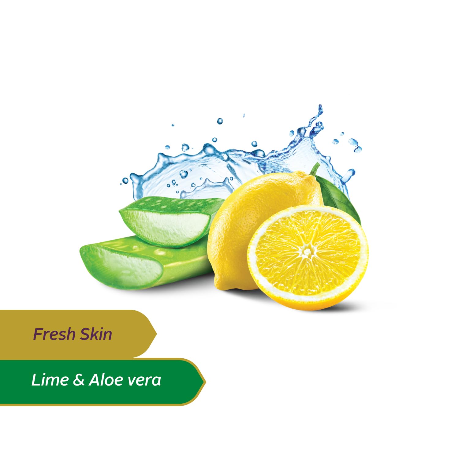 Santoor Fresh Skin Aloe Vera & Lime Bathing Soap with Nourishing & Anti-Aging Properties| For Smooth & Soft and Younger-Looking Skin| For All Skin Types| 125g, Pack of 4 - Image 5