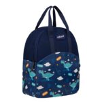 F Gear Comida Blue Roar Dino 11L Kids Lunch Bag for School|1 Spacious Compartment with Bottle Holder|Lightweight & Durable|Unique Playful & Fun Dino Print|Lunch Bag for School, Travel & Picnic - Image 3