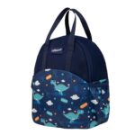 F Gear Comida Blue Roar Dino 11L Kids Lunch Bag for School|1 Spacious Compartment with Bottle Holder|Lightweight & Durable|Unique Playful & Fun Dino Print|Lunch Bag for School, Travel & Picnic - Image 4
