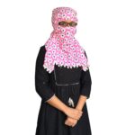 Switchon Export quality Cotton Innovative scarf cum Hijab with adjustable closer hook and loop tape (Pink_Multi) - Image 7