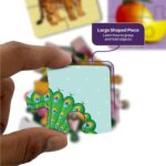 Mini Leaves Wooden National Symbols Puzzle for Kids | 4-Piece Educational Jigsaw for 2-5 Years | Learning Toy for Preschool Boys & Girls | Early Brain Development Puzzle - Image 7