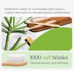 Oblivion Bamboo Toothbrush – Natural Biodegradable Wooden Toothbrush with Medium Bristles for Daily Oral Care – Zero Waste and Plastic Free Dental Hygiene Brush for Adults and Family Use (Pack of 6) - Image 10