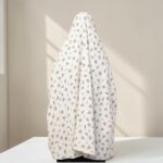 Bashariya Full Size Crepe Khimar For Women and Girls With Digital Print(Beige Print) - Image 4