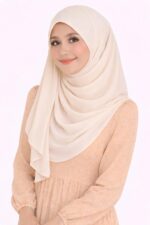 Women's Chiffon Hijab Scarf, Soft Lightweight, Long Shawl Wrap, Modest Islamic Headscarf - Image 3