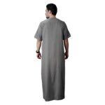 mashroo Green Rizbin Half Sleeve Thobe Jubba for Men (S) - Image 5