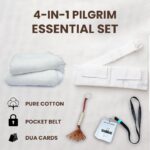 SweetNeedle Ihram Ehram Ahram Gift Value Pack for Men. Hajj and Umrah White - Natural 100% Pure Combed Cotton Towels - Image 3