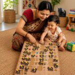 Wooden Odia Varnamala Peg Board Puzzle for Kids | Montessori Learning Toy Vowel Board for Preschool Children | Age 3 Years and Up - Image 9