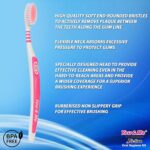 YOU & ME Adult Active Soft Bristles Manual Toothbrush With Dual Action Tongue Cleaner-Oral Hygiene Kit, Perfect Combo For Family, Multicolor (Pack Of 6) - Image 4
