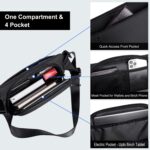 Arctic Hunter Sling Bag for Men Crossbody Small 3.8L Compact Side Bag for upto 8" iPad Pocket Chest Bag One Shoulder Cross Bag Lightweight Passport Mobile Bag for Office Casual,Black - Image 5