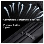 Arctic Hunter Sling Bag for Men Crossbody Small 3.8L Compact Side Bag for upto 8" iPad Pocket Chest Bag One Shoulder Cross Bag Lightweight Passport Mobile Bag for Office Casual,Black - Image 7