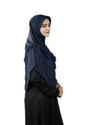 Mehar Heena Hijab for Women | Dual Side Ruched Scarf with Stone Embellishment | Ready-to-Wear Instant Hijab - Image 4