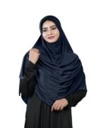 Mehar Heena Hijab for Women | Dual Side Ruched Scarf with Stone Embellishment | Ready-to-Wear Instant Hijab - Image 6