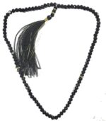 Tasbih/Tasbeeh Islamic Salat Prayer 100 Beads Crystal Black Beads Tasbeeh - Image 3