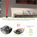 Delicate Designs Digital LCD Voice Talking Function, LED Wall/Ceiling Projection, Alarm/Snooze/Temperature Display, 12hr/24hr, Bedside Alarm Clock - Multicolor,Plastic - Image 4