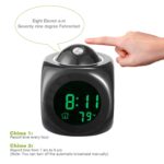 Delicate Designs Digital LCD Voice Talking Function, LED Wall/Ceiling Projection, Alarm/Snooze/Temperature Display, 12hr/24hr, Bedside Alarm Clock - Multicolor,Plastic - Image 5