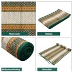 Natural Madurkathi Handcrafted Black Rectangular Chatai Mats/Yoga Mat/Prayer Mat/Floor Mat for Home, Office, Boutiques, Shops | Sleeping Mat for Floor, 6 X 2 Feet (Green) - Image 6