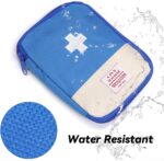 Travel Mini First Aid Kit Pouch Medicine Storage Bag Organiser Portable Survival Kit for Home,Office,Travel,Car,Rescue Clinical,Outdoor Camping,Sport,Hiking Emergency (Blue, Pack of 1) - Image 4