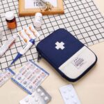 Travel Mini First Aid Kit Pouch Medicine Storage Bag Organiser Portable Survival Kit for Home,Office,Travel,Car,Rescue Clinical,Outdoor Camping,Sport,Hiking Emergency (Blue, Pack of 1) - Image 5
