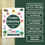 Crayon Colouring Book for Brilliant Kids 6 to 7 Years Old | Coloring Activity Book for Kids | Birthday Gifts for Kids, Boys & Girls | Beautiful Nature Coloring | Scenery - Image 3