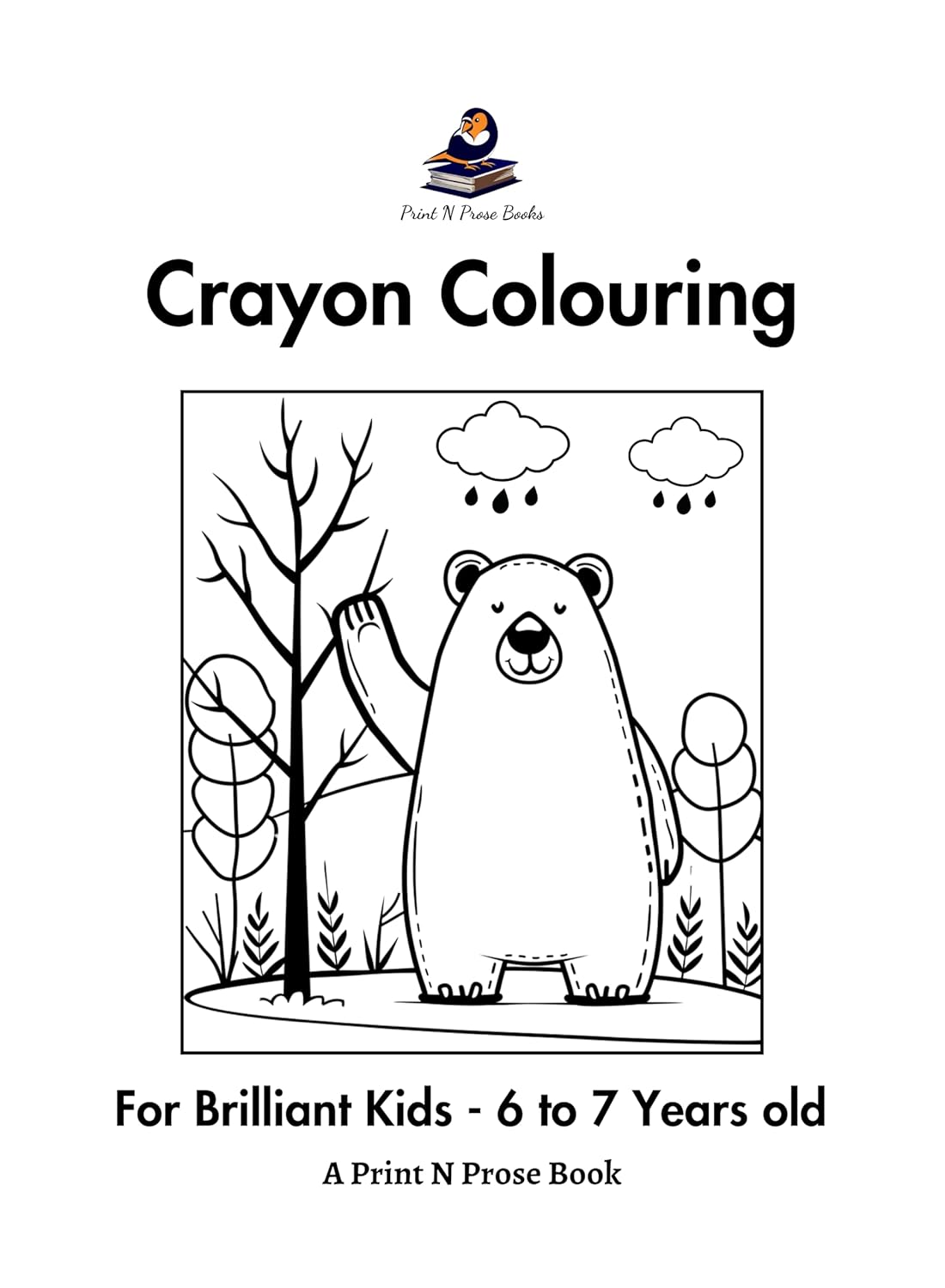 Crayon Colouring Book for Brilliant Kids 6 to 7 Years Old | Coloring Activity Book for Kids | Birthday Gifts for Kids, Boys & Girls | Beautiful Nature Coloring | Scenery - Image 4