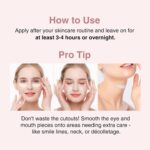 Bio-Collagen Overnight Mask, 4 Pack Facial Collagen Lifting Hydrogel Masks, Pore Minimizing, Reduce Wrinkles, Overnight Hydrating,Enhanced Skin Elasticity, Korean Skincare Masks Get Glass Skin - Image 6