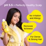 Bare Anatomy Junior Gentle Cleansing Shampoo For Kids from 1-12 Years | Tear-Free & Hypoallergenic pH 5.5 | Coconut Milk Protein, Almond Oil, Vitamin E & Strawberry | SLS & Paraben Free | Vegan -250ml - Image 5
