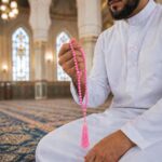 FAF Glass Tasbeeh Manual Counter – 99 Islamic Prayer Beads | Tasbih for Muslims, Dhikr/Misbahah/Zikr Beads | Glass Tasbeeh Mala for Men & Women, Ramadan & Eid Islamic Gift (in pink) - Image 4