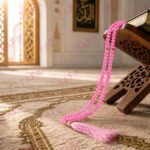FAF Glass Tasbeeh Manual Counter – 99 Islamic Prayer Beads | Tasbih for Muslims, Dhikr/Misbahah/Zikr Beads | Glass Tasbeeh Mala for Men & Women, Ramadan & Eid Islamic Gift (in pink) - Image 6