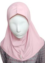 Cotton Blend Hijab for Female, Pink - Image 6