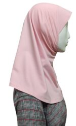 Cotton Blend Hijab for Female, Pink - Image 7