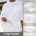 Ihram Belt for Men (Pack of 2) – Adjustable Waist Belt with Secure Pocket, Lightweight & Comfortable for Hajj & Umrah - Image 6