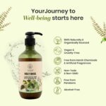 Vedi Basil Liquid Castile Soap 280ml | Hemp-Based Natural Body Wash | Holy Basil Infused Cleanser | SLS & Paraben Free | Vegan | Deep Cleansing & Refreshing Care | Pack of 1 (280ml) - Image 8