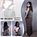 Storite Small Sling Crossbody Bag for Men Women, Waterproof Backpack Shoulder Daypack Cross Body Chest Bags With USB Charger Port for Casual Travel Hiking Outdoor Sports (Olive - 31 x 17 x 8 Cm) - Image 3