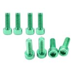 8X Aluminum Alloy Bike Water Bottle Cage Bolts Holder Socket Screws Green| Sports Equipment | Outdoor Sports Gear | Exercise Gear - Image 3