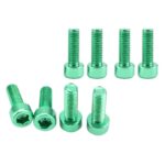 8X Aluminum Alloy Bike Water Bottle Cage Bolts Holder Socket Screws Green| Sports Equipment | Outdoor Sports Gear | Exercise Gear - Image 4