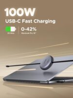 UGREEN 100W Retractable USB C Cable, Fast Charging Type C Cord, PD 3.0 PPS 5A 20V USB-c to USB-c Cable Compatible with iPhone 17 16, MacBook Pro, iPad, Galaxy S25 Ultra, Black, 1M - Image 3