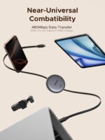 UGREEN 100W Retractable USB C Cable, Fast Charging Type C Cord, PD 3.0 PPS 5A 20V USB-c to USB-c Cable Compatible with iPhone 17 16, MacBook Pro, iPad, Galaxy S25 Ultra, Black, 1M - Image 8