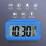 Casa Copenhagen Digital Alarm Plastic Clock Table Clock for Students, Home, Office, Corporate with Automatic Sensor, Date & Temperature - Blue, 6.5 * 3.7 Cm - Image 6
