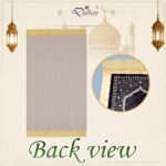 42 x 36 Inch Digital Print Velvet janamaz | Washable Prayer Mat | Navy Blue Multipurpose Soft Prayer Rug/Aasan for Daily Salah, Janimaz Namaz, Comfortable & Durable for Daily Use - Pack of 1 - Image 7