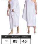 RBLISS CG Ehram Ihram Ahram Men's Hajj Umrah Pilgrimage Towels Muslim Towel Cotton (White) - Image 3