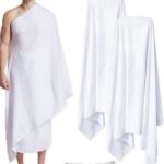 RBLISS CG Ehram Ihram Ahram Men's Hajj Umrah Pilgrimage Towels Muslim Towel Cotton (White) - Image 4