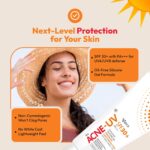 New Acne-UV Gel Sunscreen SPF 30 PA+++ | Sunscreen for Oily Skin Women & Men | Non-Comedogenic Sunscreen | Silicone Gel | Visible Light Protection | Water Resistant | Suitable for All Skin Types - Image 4
