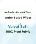 Mother Sparsh Cotton Scented 98% Water Plant Fabric, Biodegradable Wipe (Blue, 15 Wipes) - Pack of 5 - Image 3