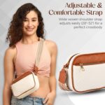 TS WITH TECHSUN Women's Crossbody Sling Bag, Ladies Stylish Purse, Faux Leather Waterproof Messenger Bag, Adjustable Shoulder Strap, Suitable For Travel, Shopping, Etc. - Image 4